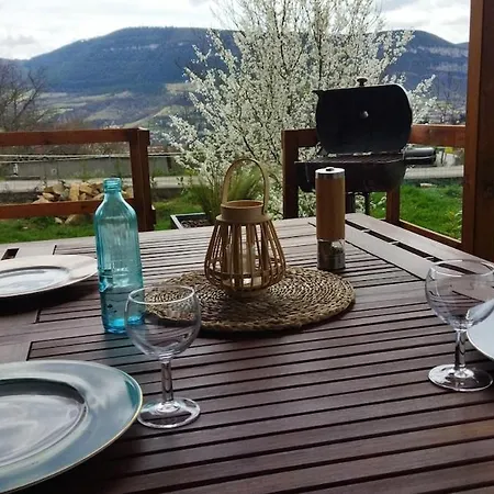 South Facing House, Causse Larzac View And Viaduct Chalet *